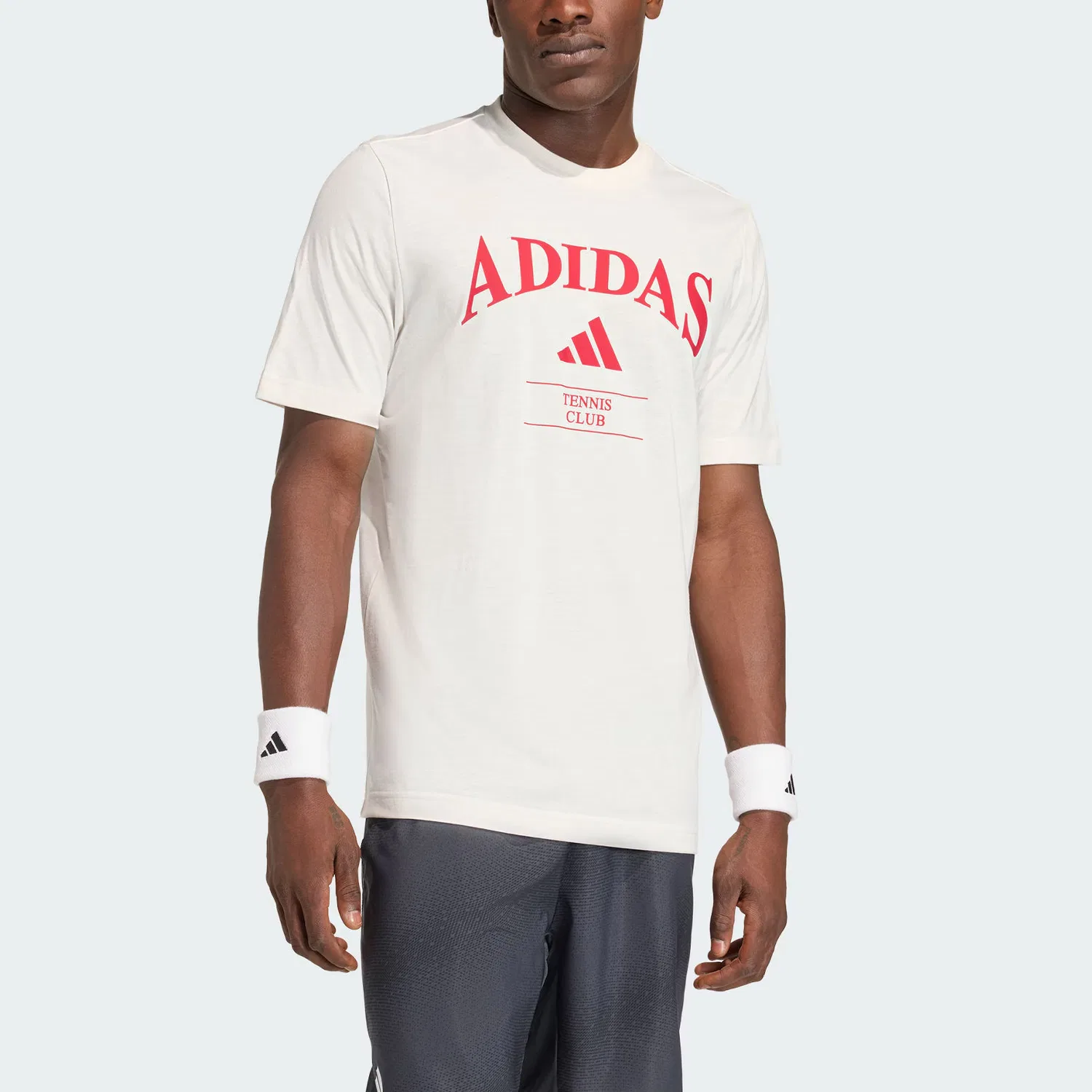 Футболка мужская Heritage Quick Dry Adidas, Ivory/Energy Red — фото 4