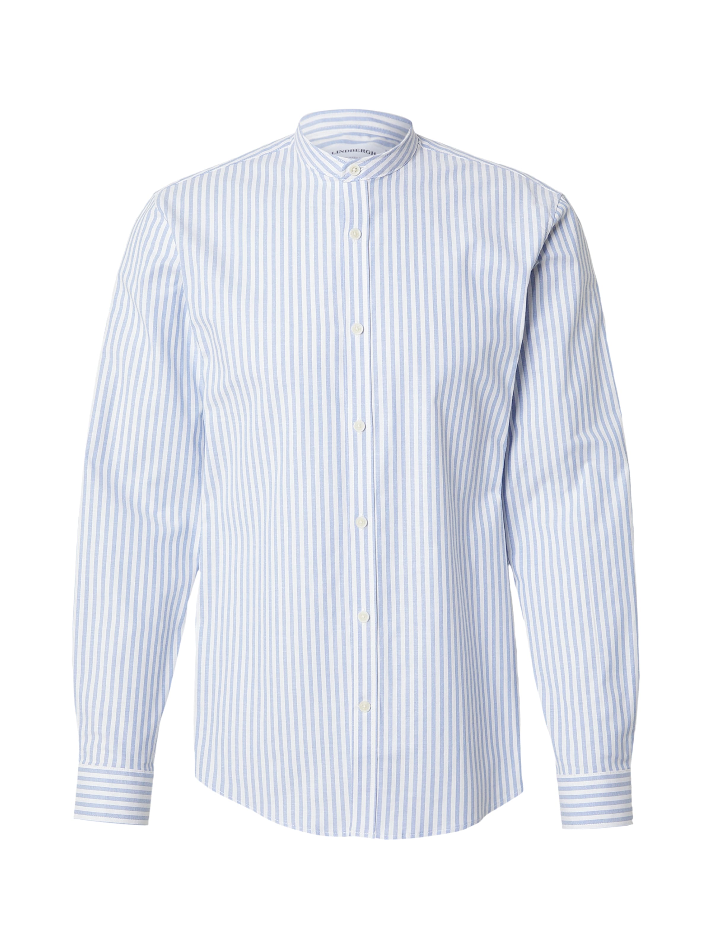 

Lindbergh Рубашка на пуговицах Regular fit 'Manderin' в светло-голубом цвете