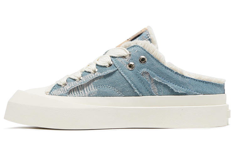 

Байцзинфан низкие кеды из денима унисекс синего цвета, цвет Denim Blue