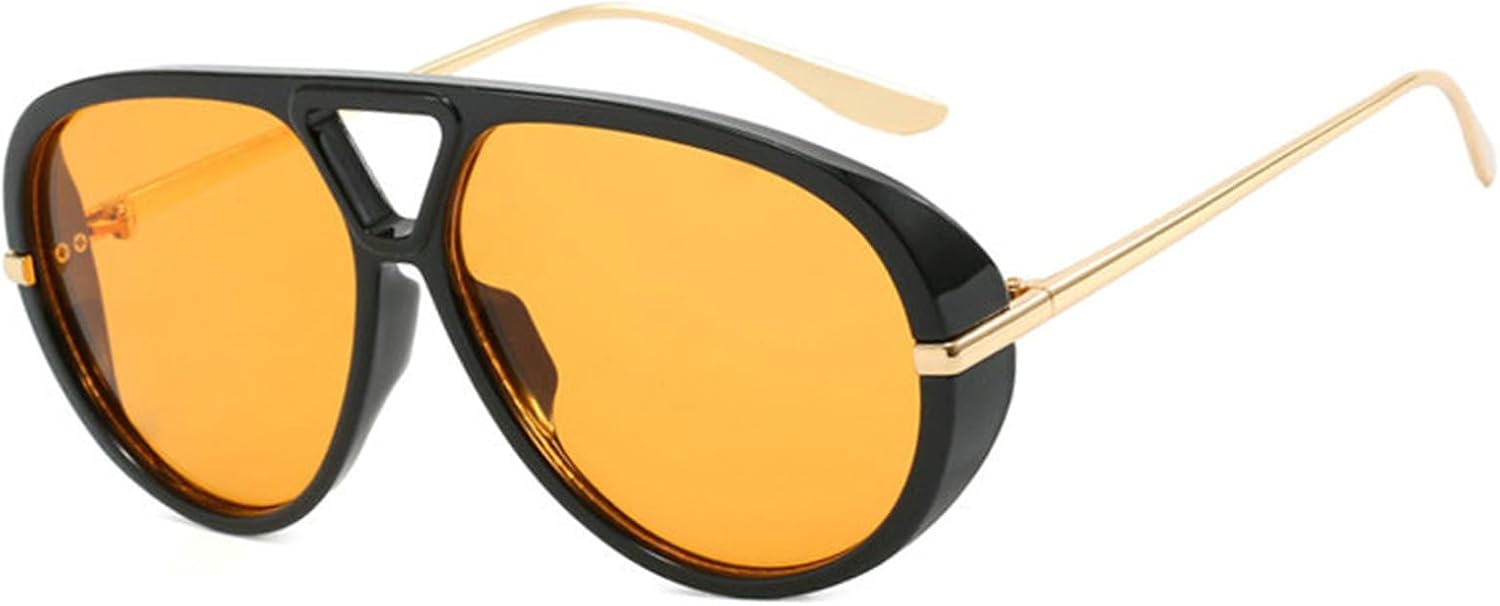 

Хелена Ретро большие солнцезащитные очки-пилот с защитным экраном для женщин, модные панк-очки для мужчин, градиентные очки с защитой от УФ-излучения UV400 для активного отдыха и путешествий helena, C4