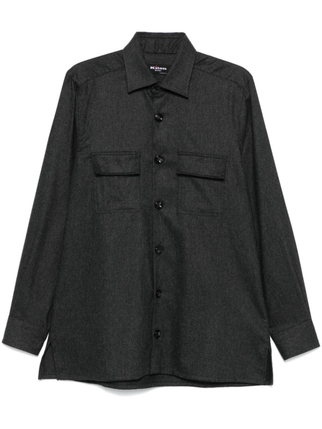 

Kiton фланелевая рубашка, серый