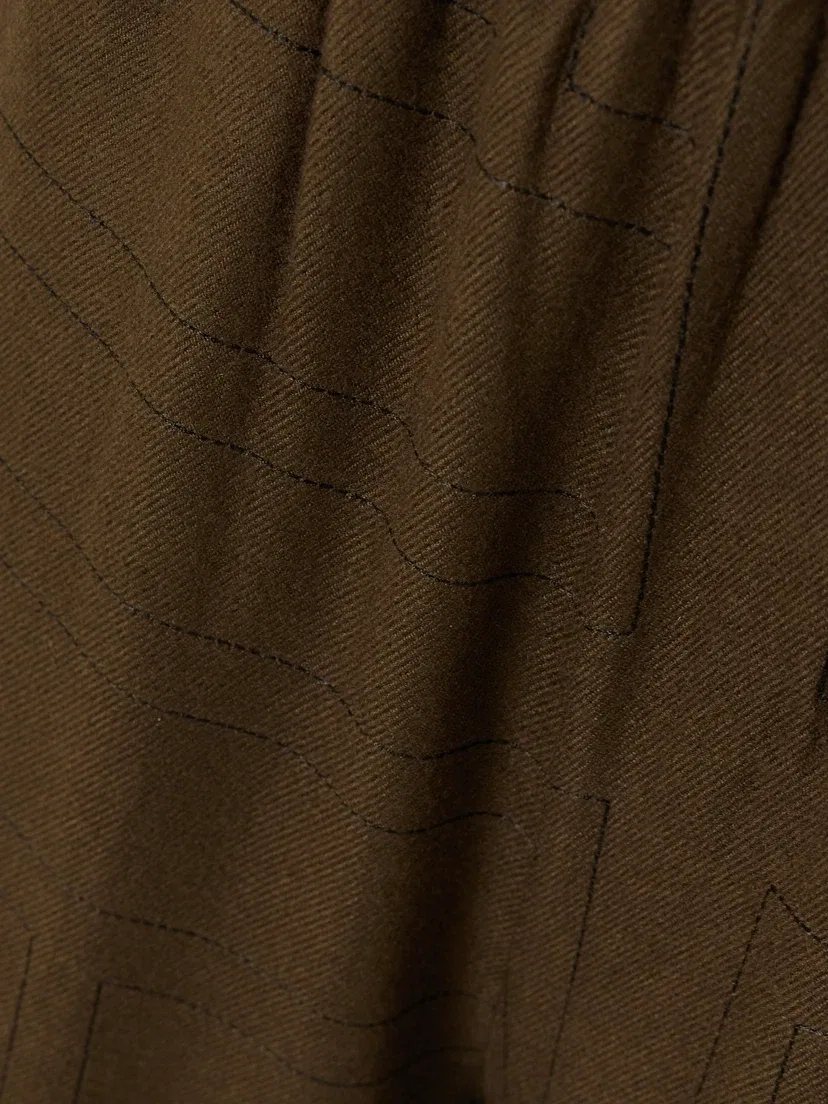 Брюки из модала TENCEL LENZING с вышивкой TOTEME, коричневый — фото 4