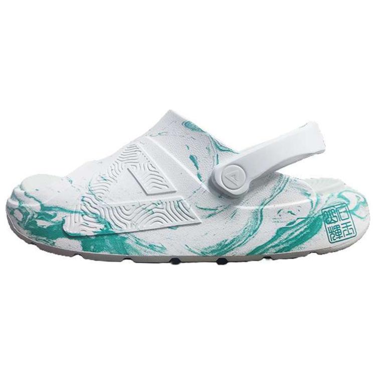 

PEAK Устойчивые к истиранию нескользящие тапочки с закрытым носком унисекс зеленый цветочный узор кружево - зеленая цветочная пряжа, цвет Green Floral Yarn