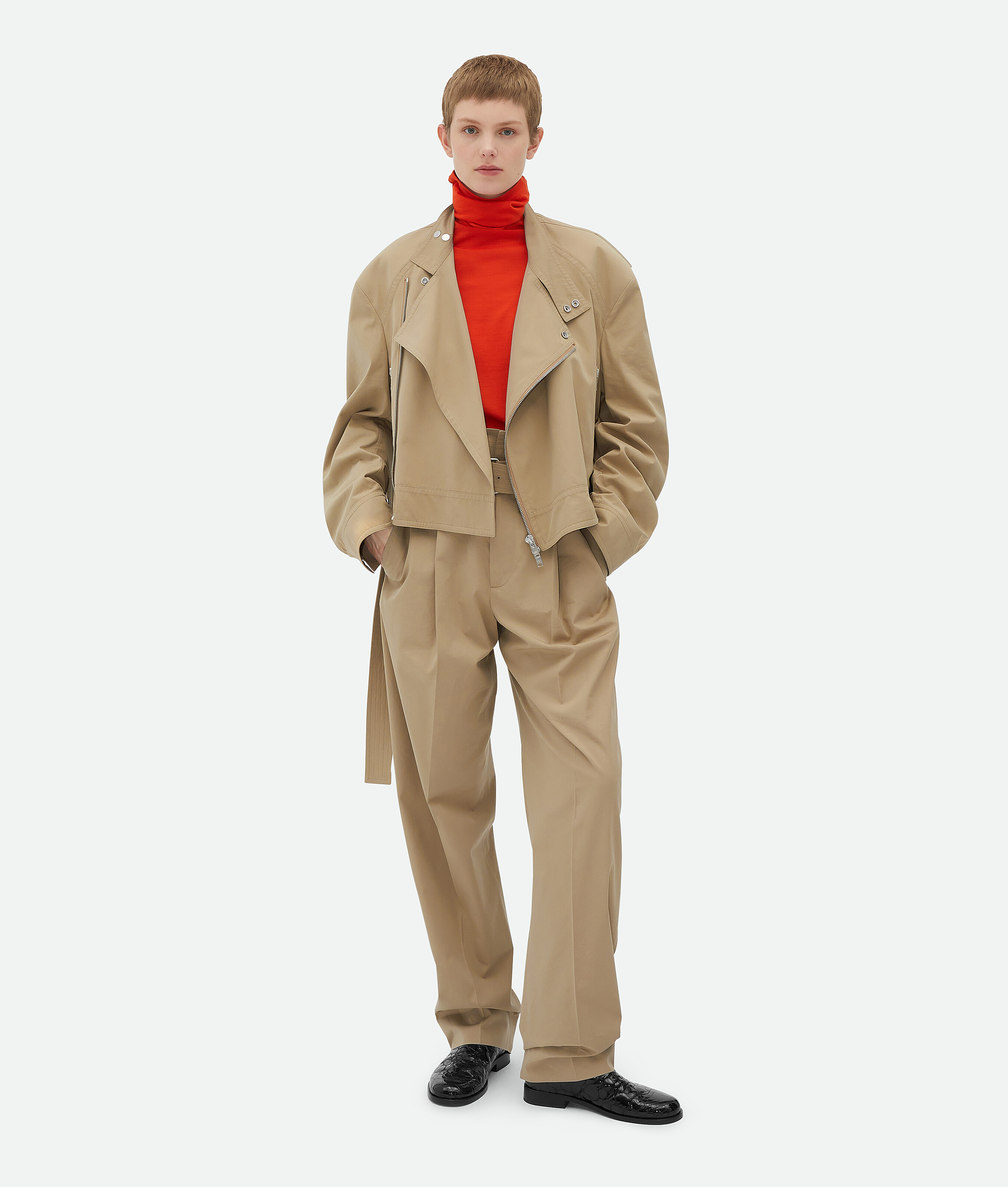 

Компактный хлопковый блузон Bottega Veneta