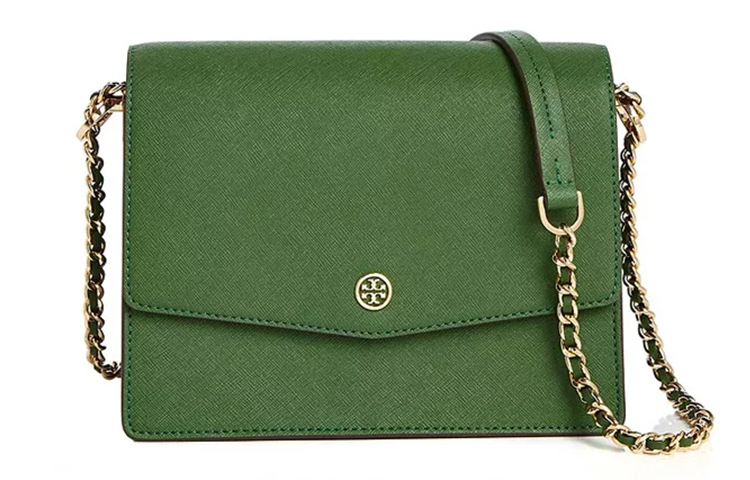 

Robinson Кожаная Сумка Через Плечо Средний Размер Женская Зеленая TORY BURCH