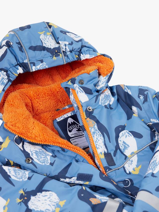 Детский универсальный водонепроницаемый плащ для любой погоды Frugi, Penguin Waddle — фото 3