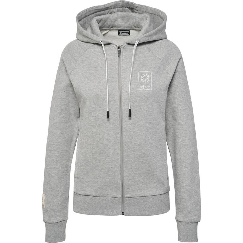 

Женская худи на молнии Hmlgg12 Sweat для мультиспорта HUMMEL, цвет grau