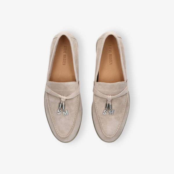 Лоферы Steve Madden Portland замшевые, белый — фото 2