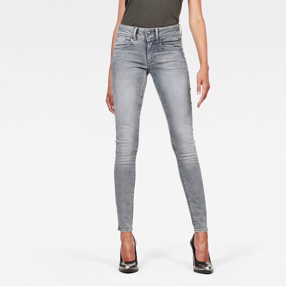 

Джинсы G-Star Lynn Mid Waist Skinny, серый