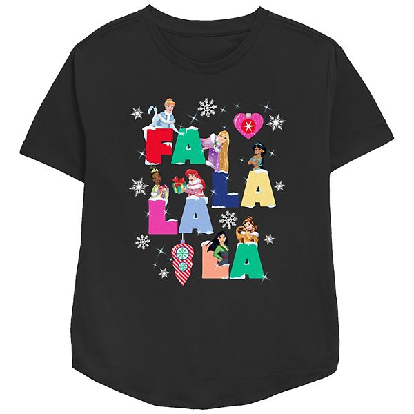 

Футболка Princess с принтом Cinderella, Rapunzel, Jasmine, Tiana, Ariel, Mulan & Belle Disney