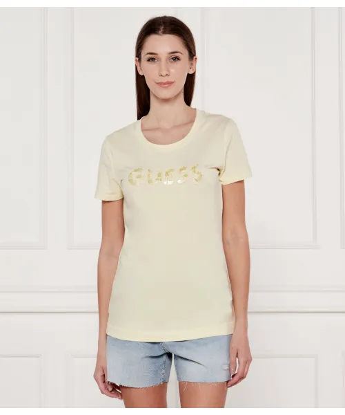 

Футболка Slim fit Guess Jeans, желтый