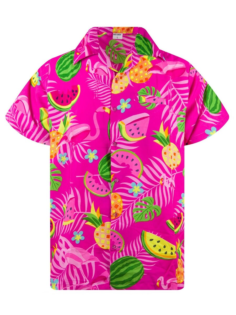 

Рубашка King Kameha Flamingo Melon, розовый