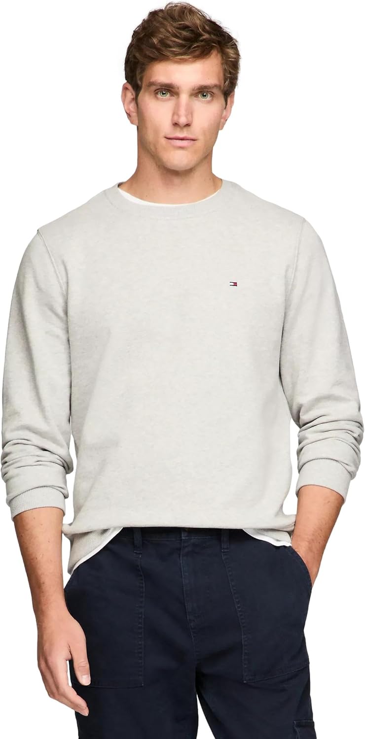 

Коллекция мужских толстовок TOMMY HILFIGER Crew 2025, Grey Heather, Серый, Коллекция мужских толстовок TOMMY HILFIGER Crew 2025, Grey Heather