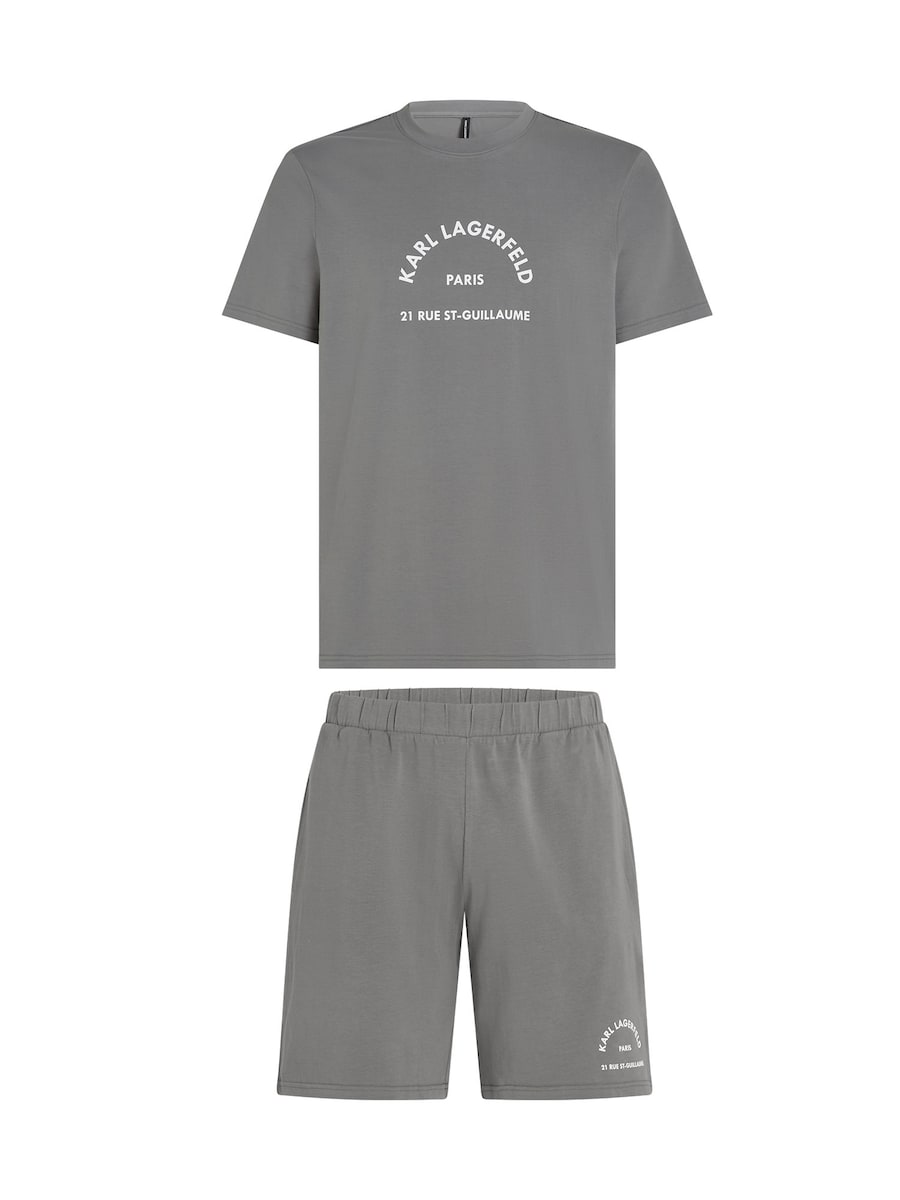 

Короткая пижама Karl Lagerfeld Rue St-Guillaume, серый