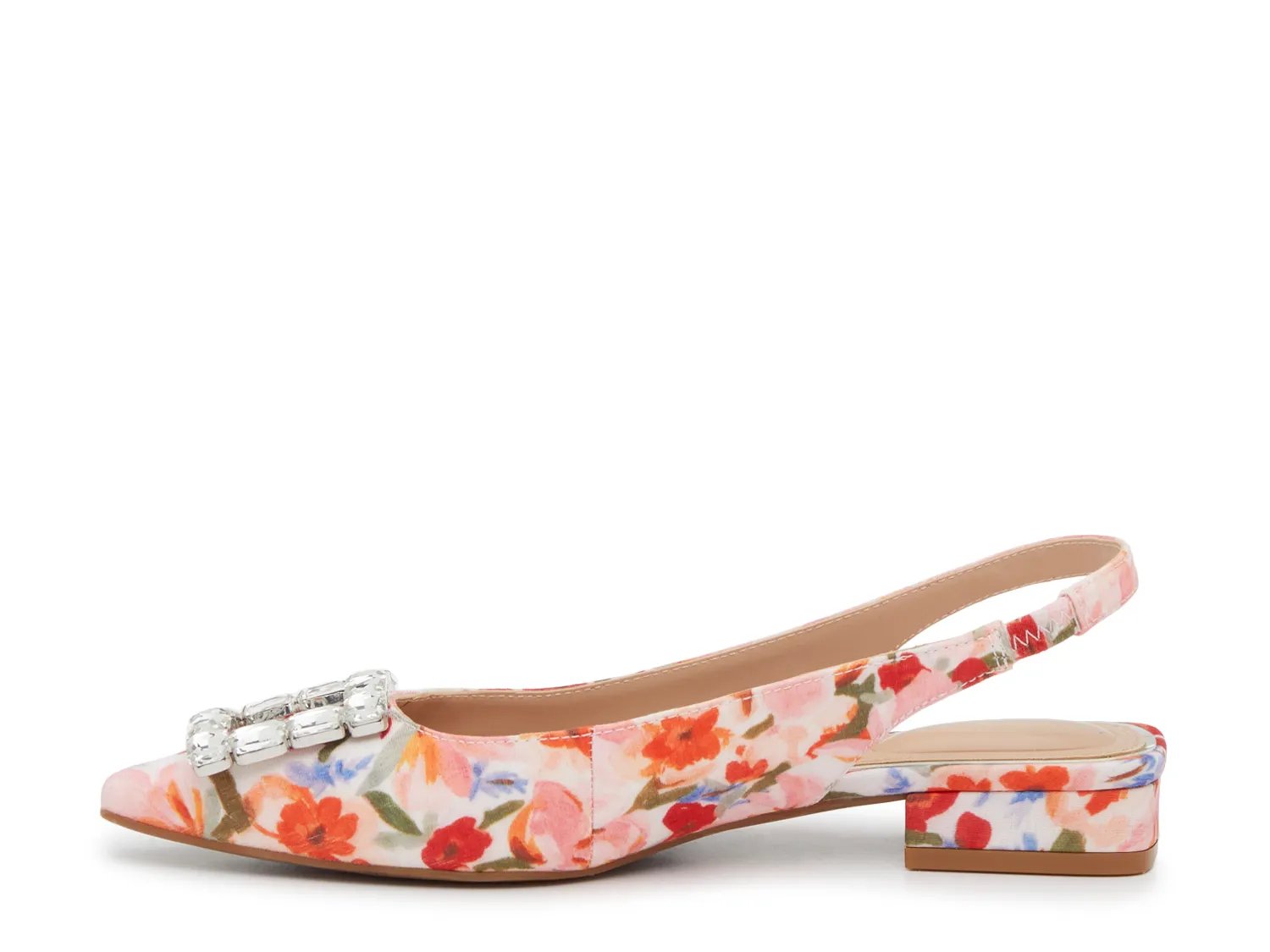 Балетки Kelly & Katie Sloannes Flat, Light Pink/Red/Blue Floral Print — фото 3