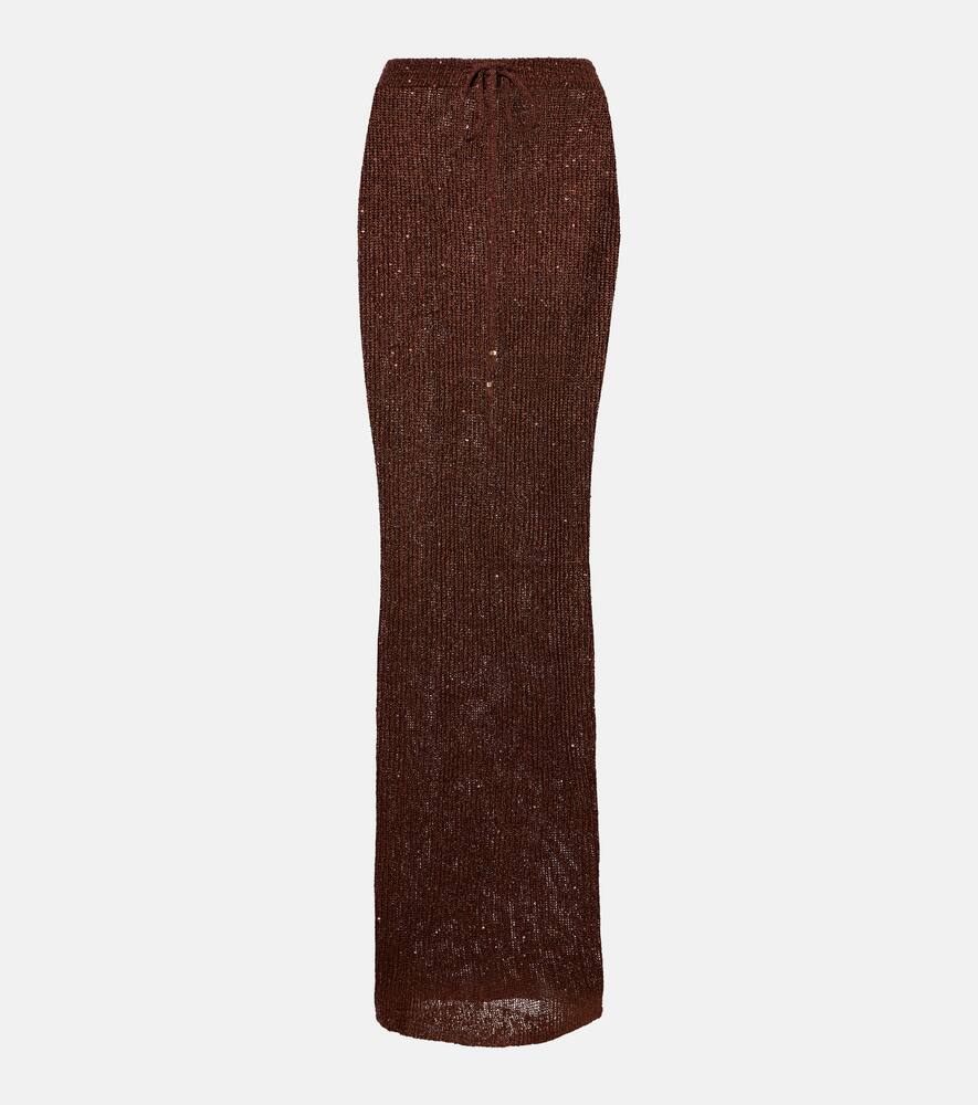 

Альма вязаный пляжный топ с пайетками Bananhot, Brown