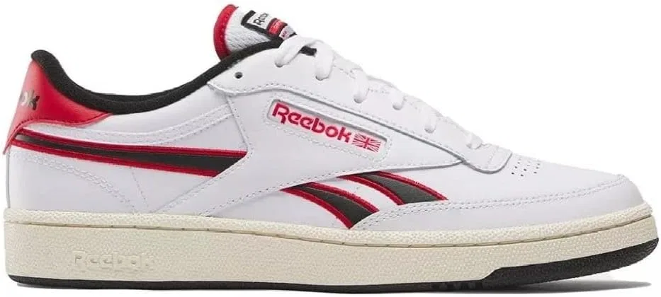 Кроссовки Reebok Unisex Club C RevengeSneaker, White Vectorred Black