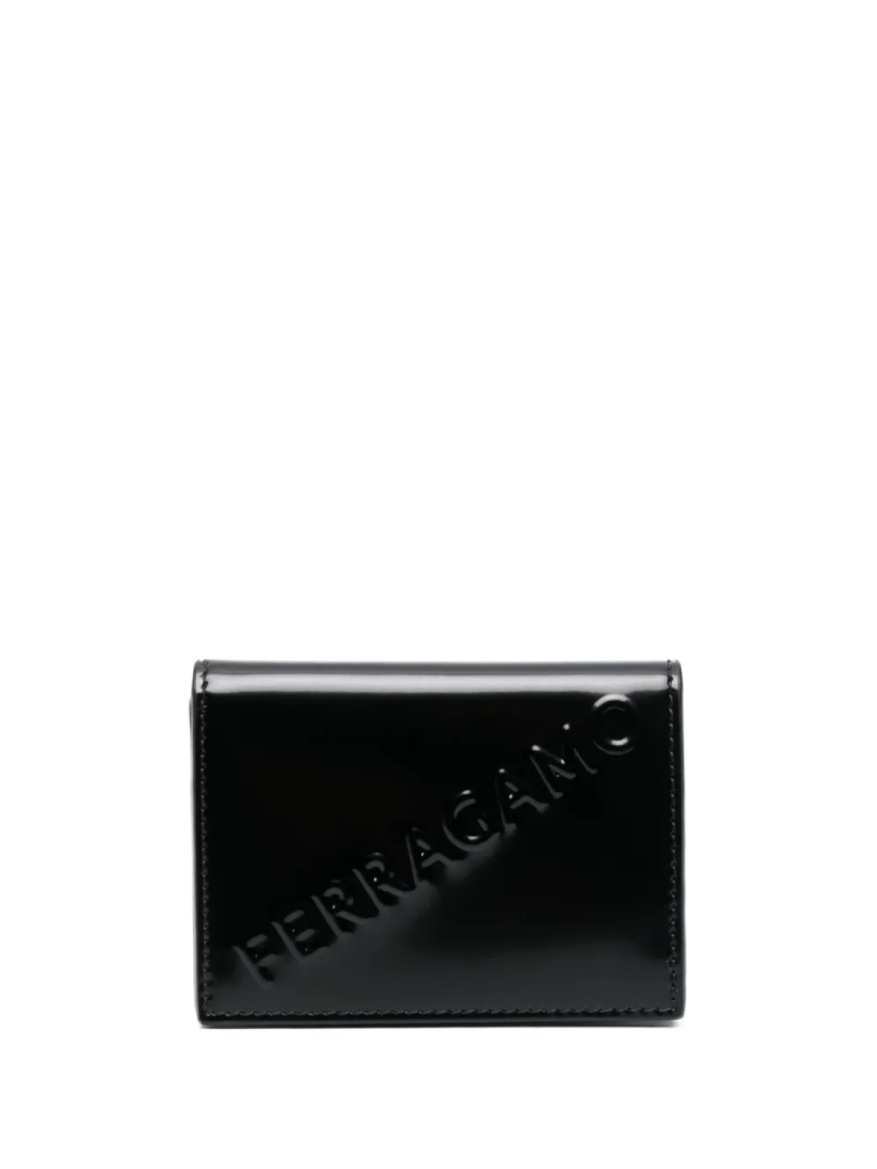 

Ferragamo картхолдер с тисненым логотипом, черный