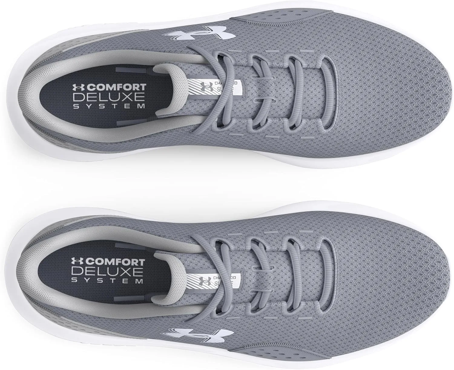 Мужские беговые кроссовки Under Armour UA Charged Surge 4, белый/серый/стальной — фото 4