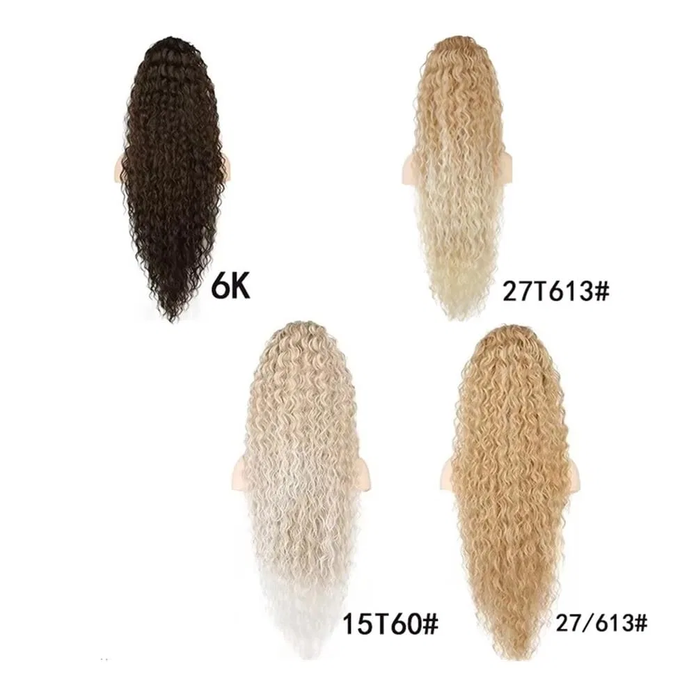 Накладной хвост на резинке, 86 см, оттенок «кукуруза» Qrstuvxzy, Ash Blonde — фото 4