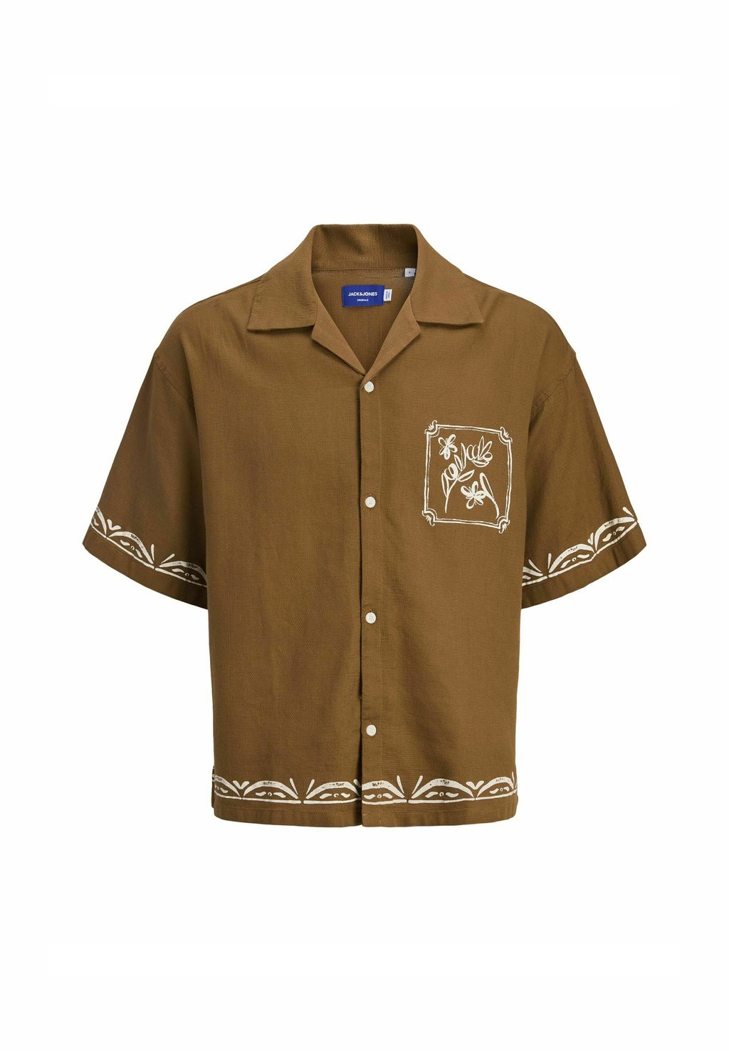 

Рубашка WIDE FIT Jack & Jones, коричневый