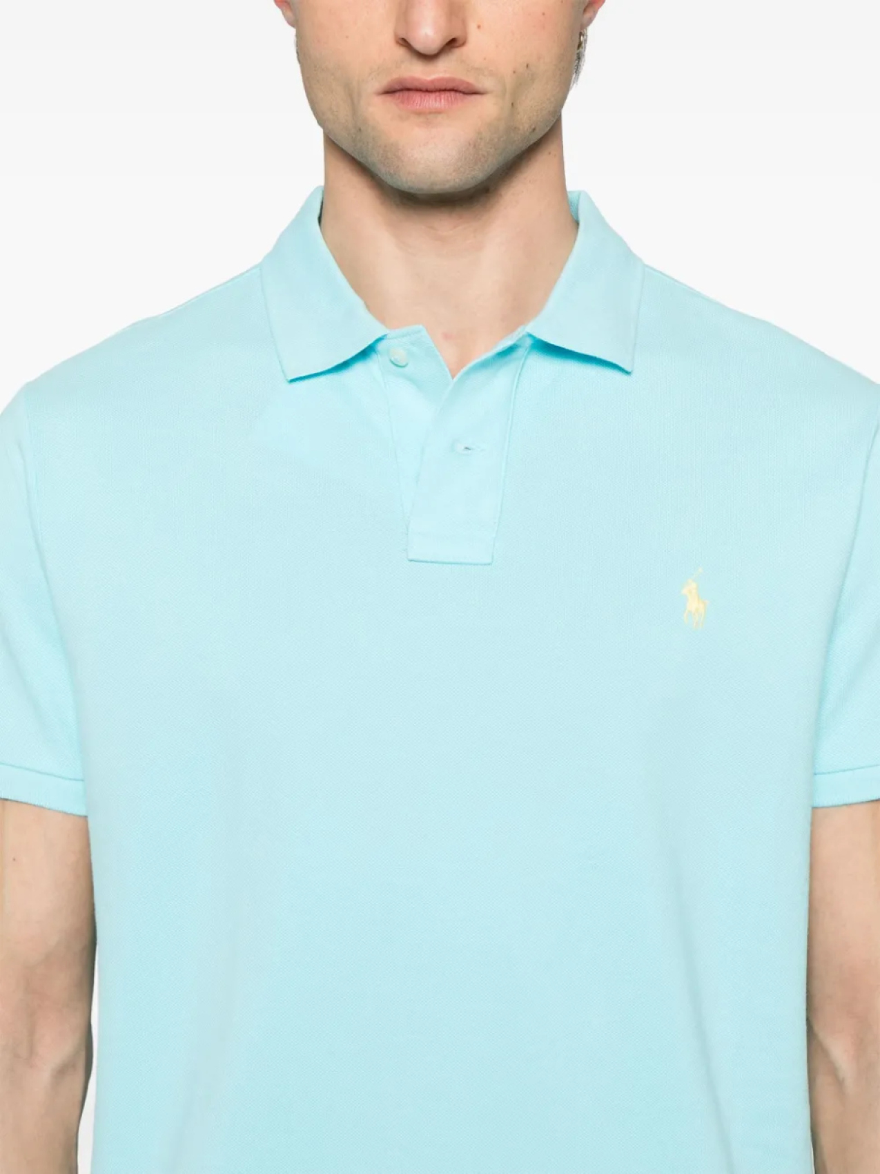 Рубашка поло с короткими рукавами Polo Ralph Lauren, синий — фото 4