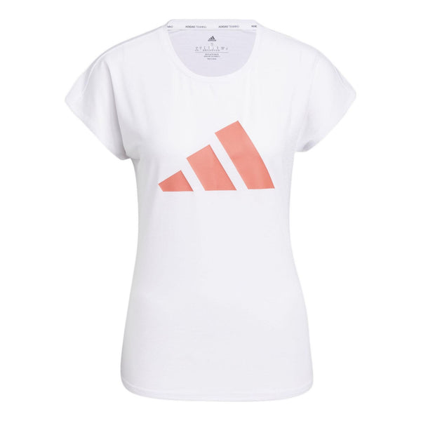 

Футболка 3-stripes training t-shirt 'white pink' Adidas, белый