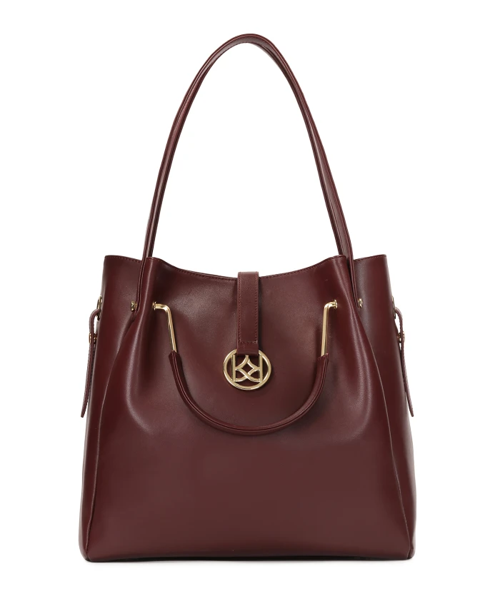 

Сумочка бордового цвета со съемной вставкой. Kazar, коричневый