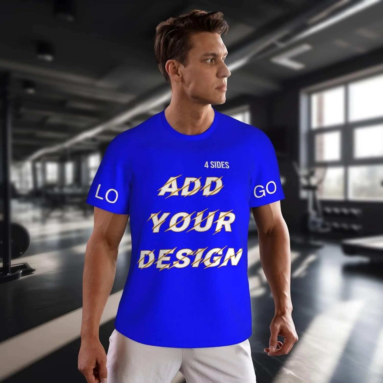 Футболка мужская Custom T Shirts с принтом на 4 сторонах — фото 2