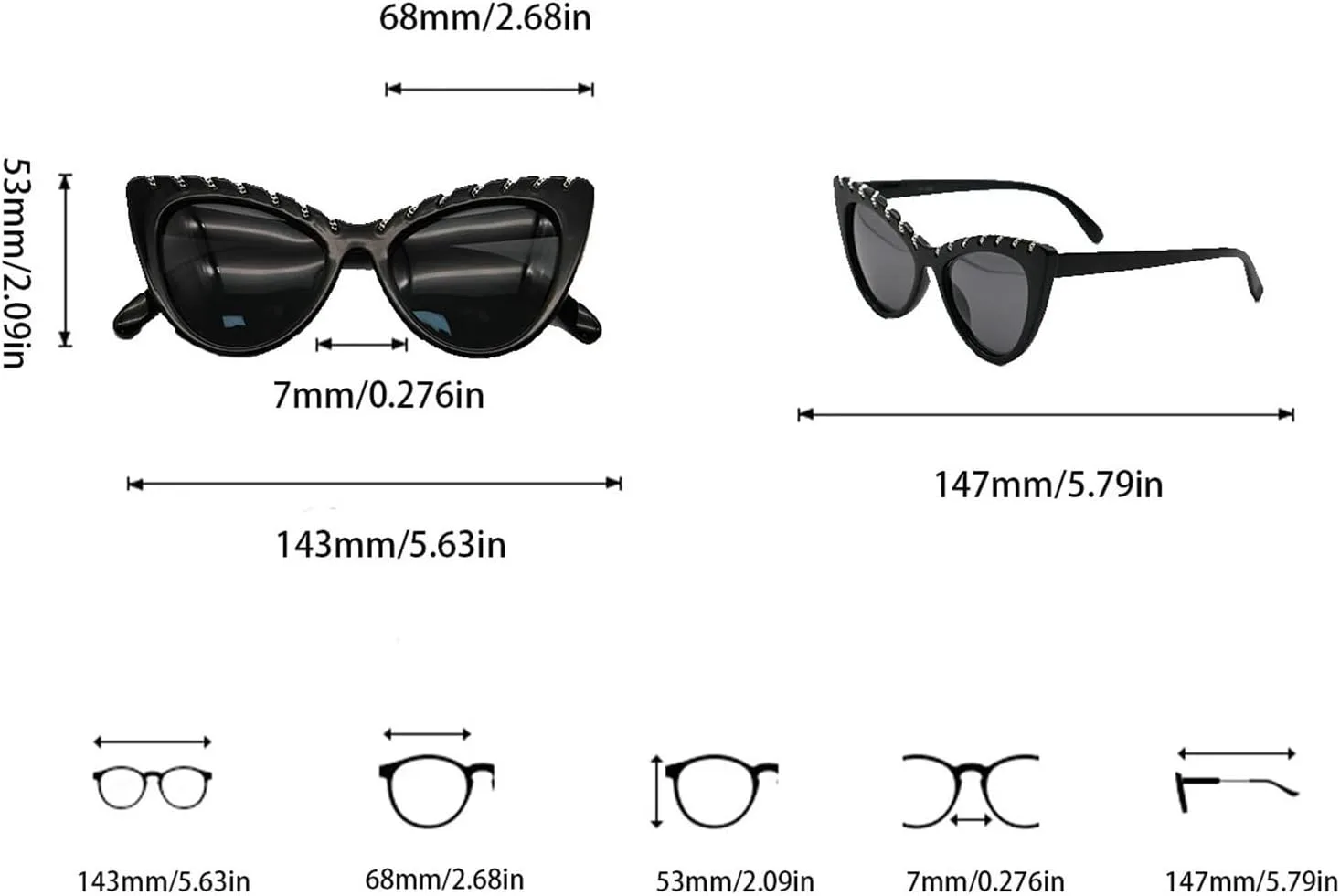 

Солнцезащитные очки Willochra Cat Eye с черным леопардовым принтом для женщин, модные, винтажные, ретро, ​​в стиле Y2K, забавные, с заклепками, в стиле панк, Brown