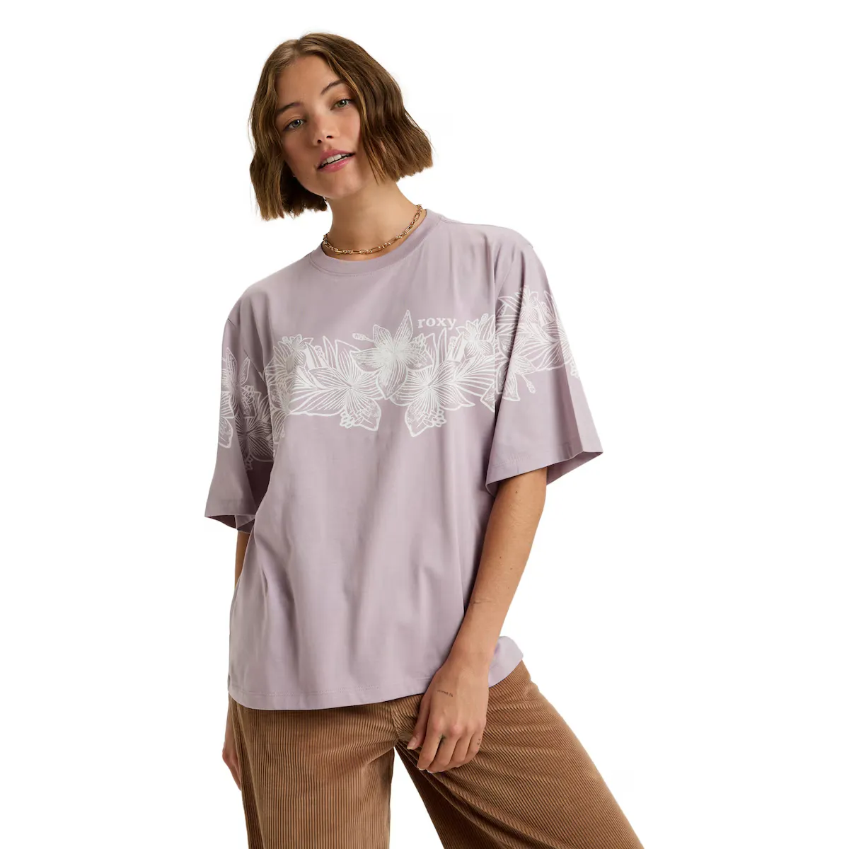 

Женская футболка Hangloose Placed Roxy, фиолетовый