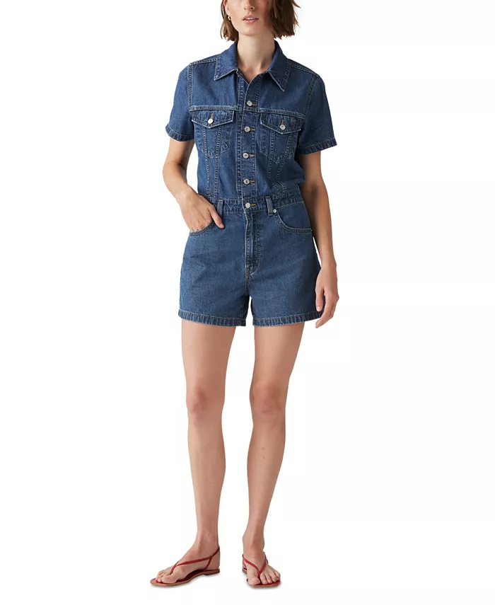 

Женский джинсовый ромпер Cotton Type III Levi's, синий