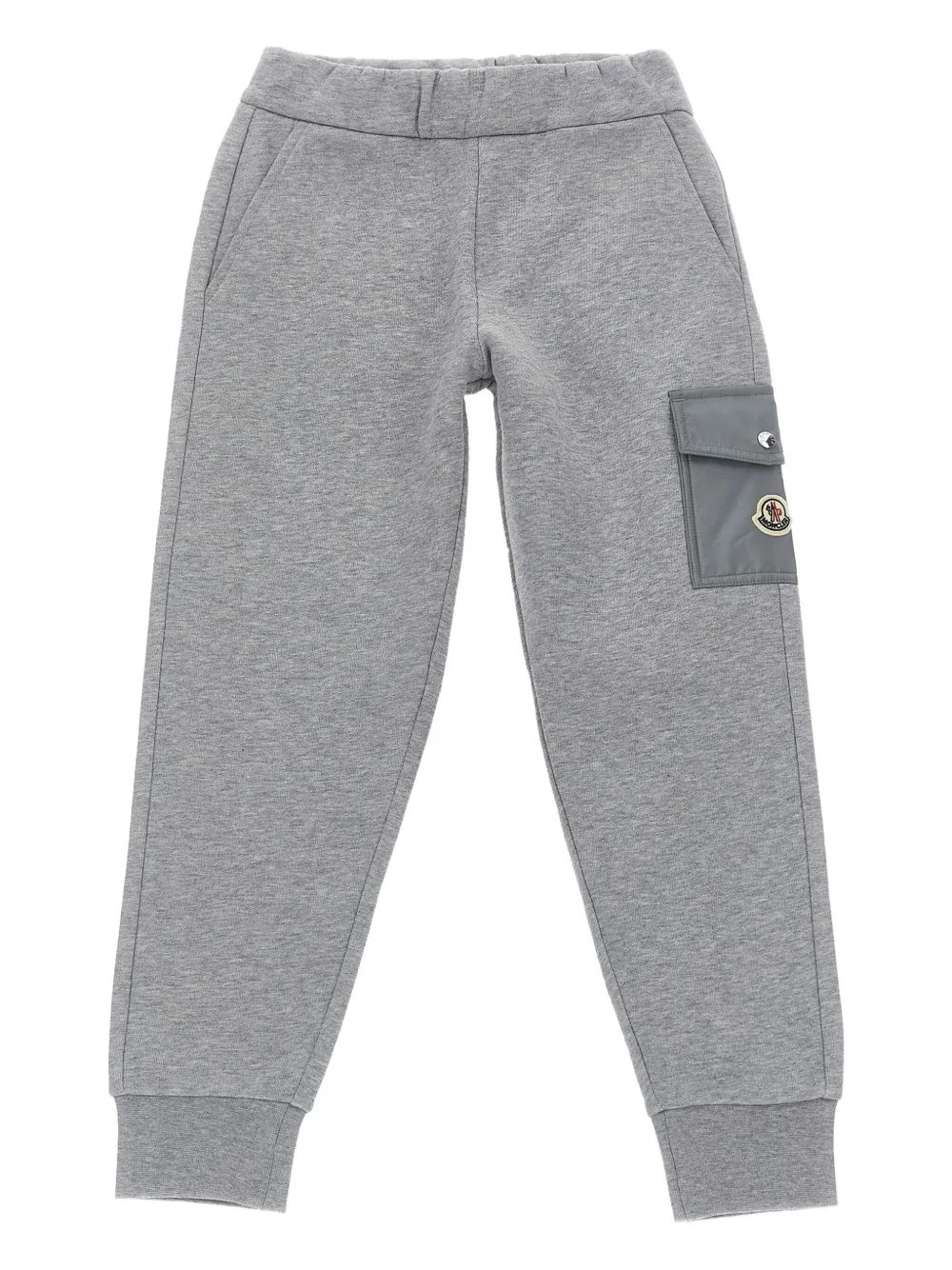 

Флисовые спортивные брюки с карманами-карго Moncler Enfant, серый