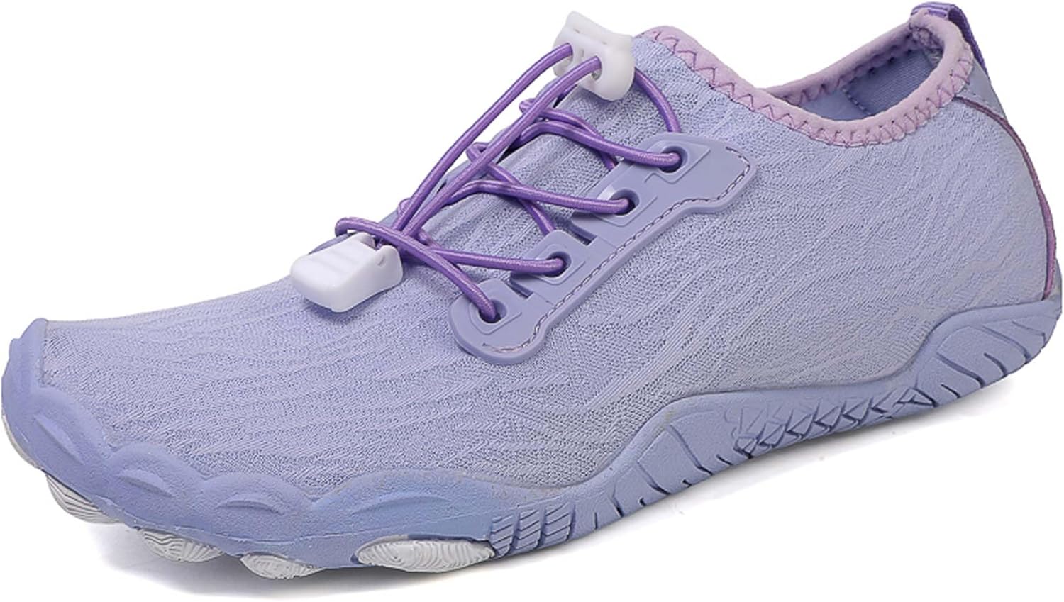 

Мужские водные туфли, женские с эффектом босых ног, с широким носком, быстро сохнут, для пляжа, бассейна, акваспорта, многофункциональные для йоги, фитнеса, велоспорта с нулевым перепадом Generic, фиолетовый