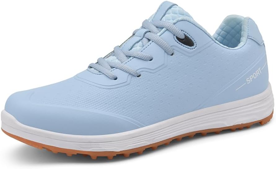 

Гольф обувь мужская для улицы, водонепроницаемые, дышащие, противоскользящие, для мужчин и женщин Ybberik, светло-голубой