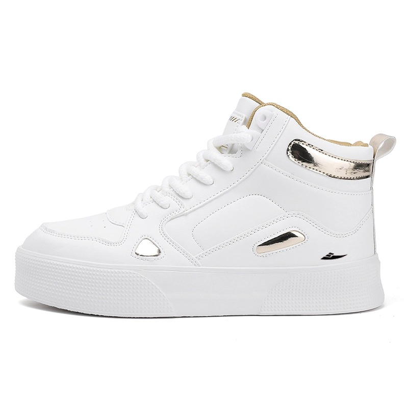 

Kuding Нескользящие легкие высокие скейтерские кроссовки мужские White Gold, цвет White Gold