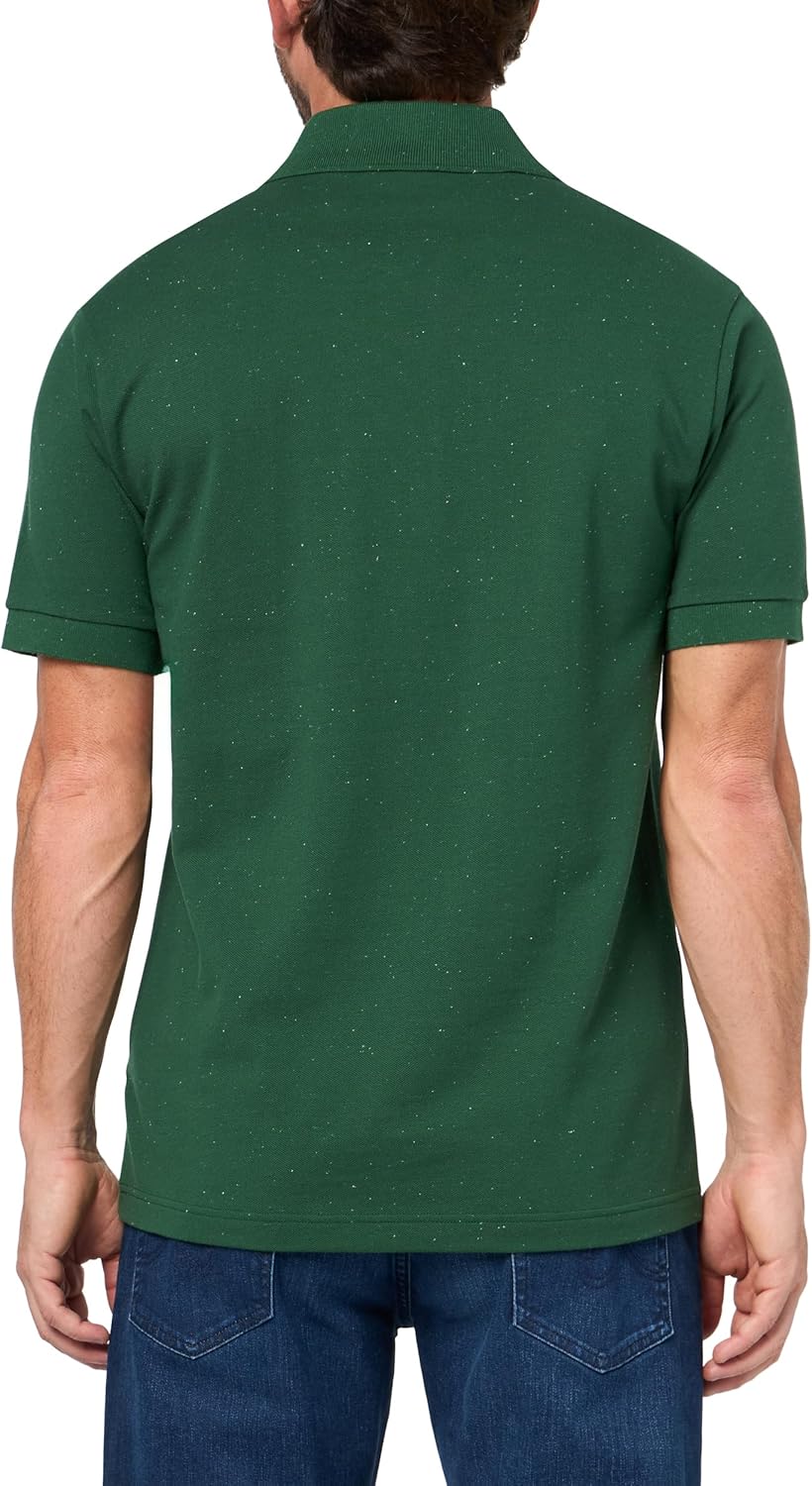 Lacoste мужская классическая футболка поло мини-пике марль, Vert Neps — фото 2