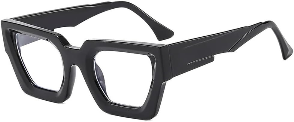 

Женские солнцезащитные очки «кошачий глаз» в стиле ретро с желтыми и синими линзами и защитой от УФ-излучения UV400. Мужские солнцезащитные очки в тренде TKKTLLT, Black Clear