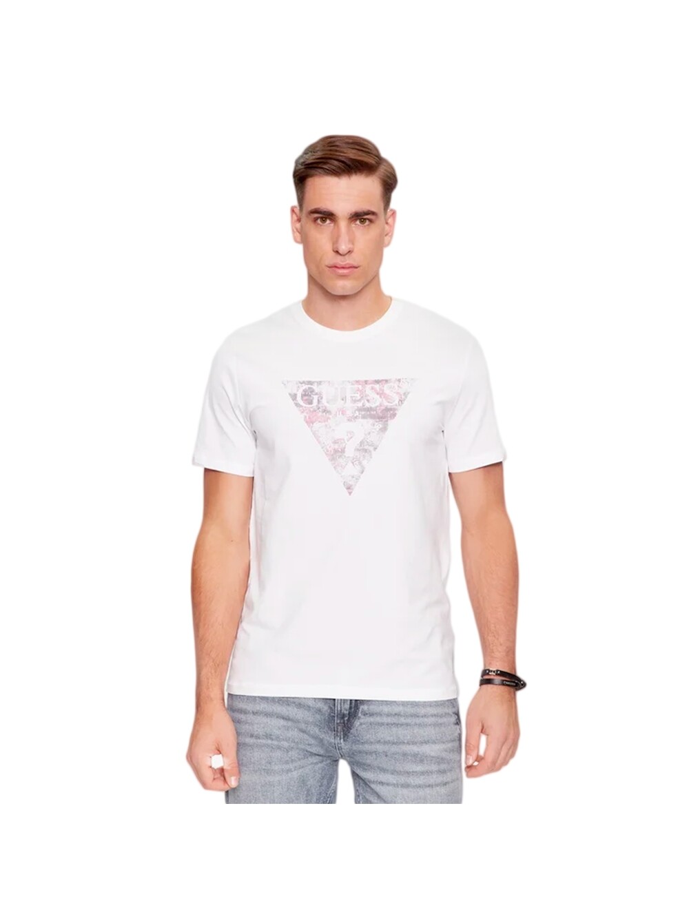 

Футболка с треугольниками Guess, белый
