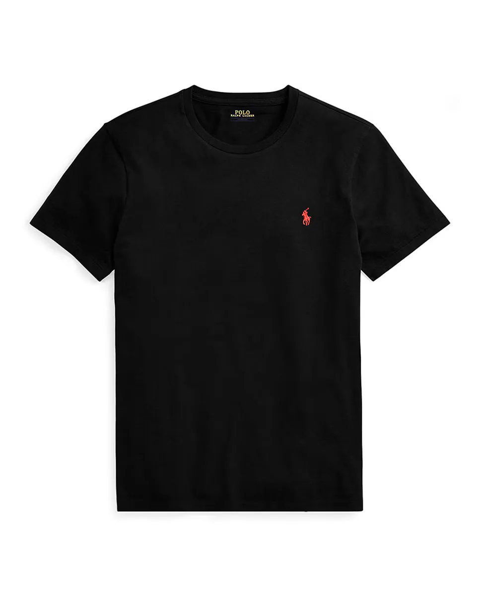 Трикотажная мужская футболка Slim Fit на заказ Polo Ralph Lauren, черный — фото 4