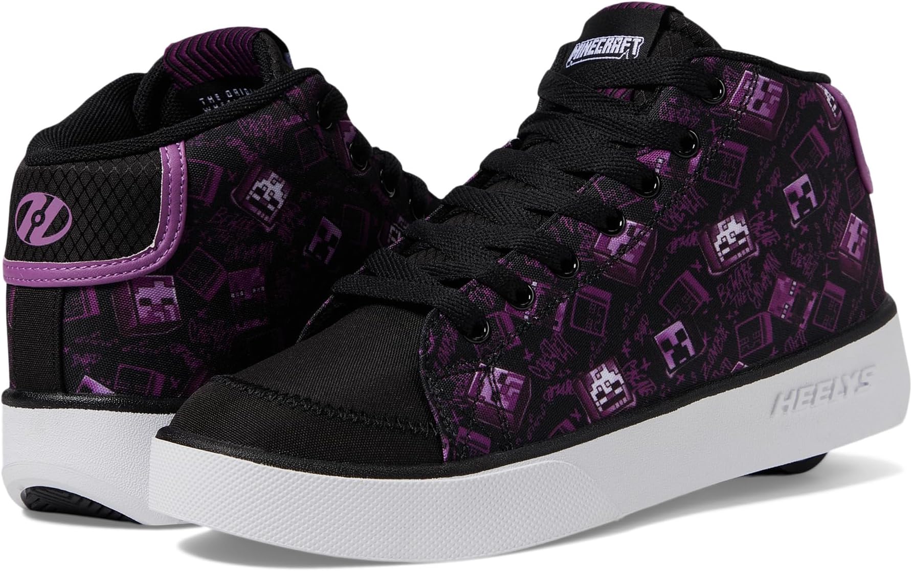 

Кроссовки Heelys Digi Minecraft, цвет Black/Purple/White