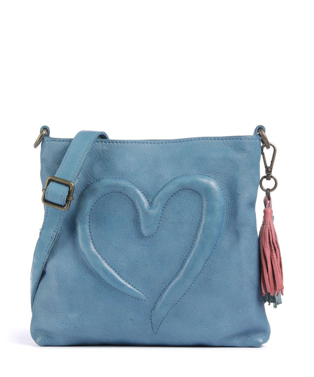 

Сумка Herzweg 4 из зернистой кожи Taschendieb Wien, синий