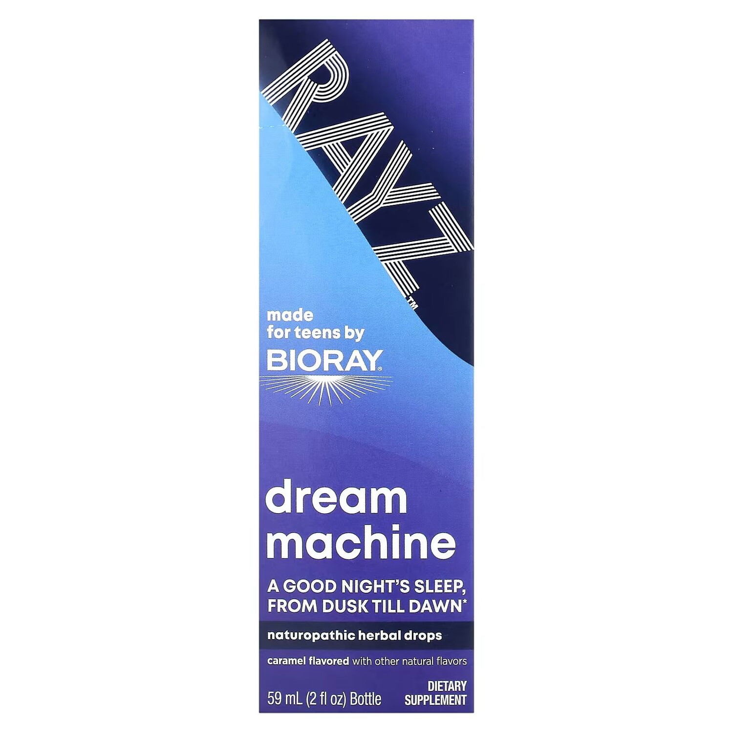 

Rayz, Dream Machine, Для подростков, карамель, 2 жидких унции (59 мл) Bioray
