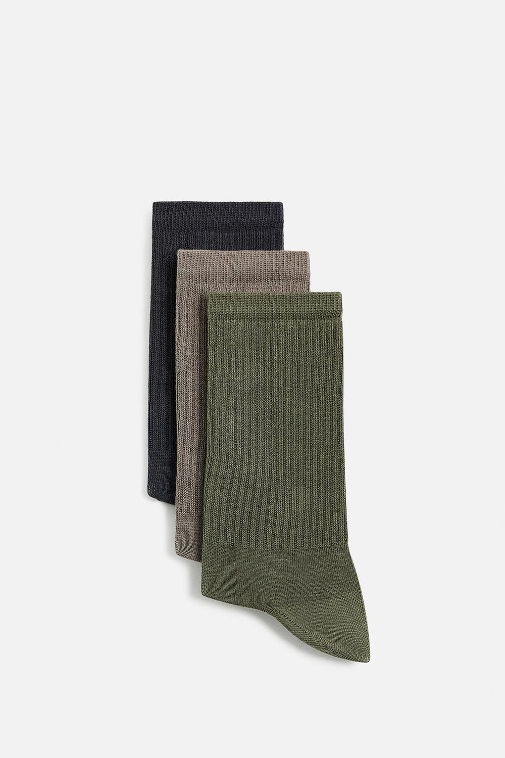 

Упаковка из 3 рубчатых носков ZARA, цвет various