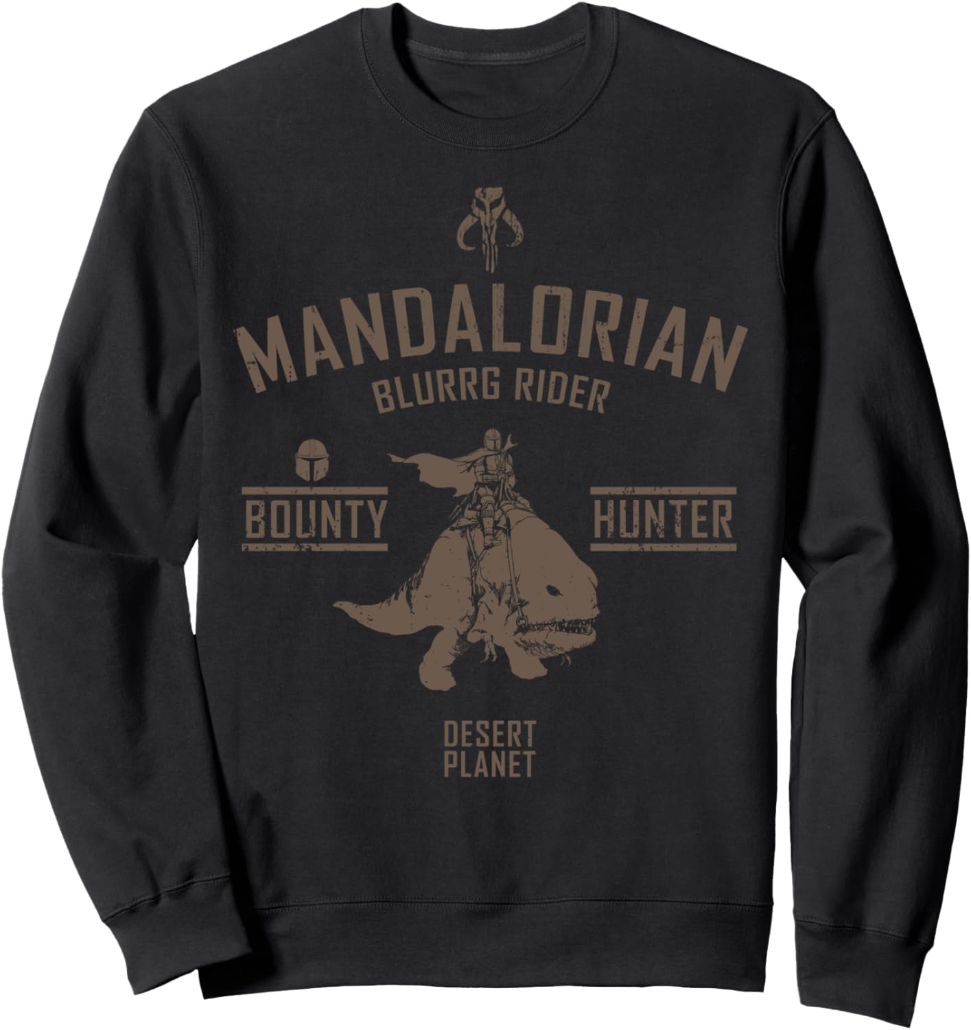 

Толстовка с логотипом Star Wars Mandalorian Brag Rider, черный