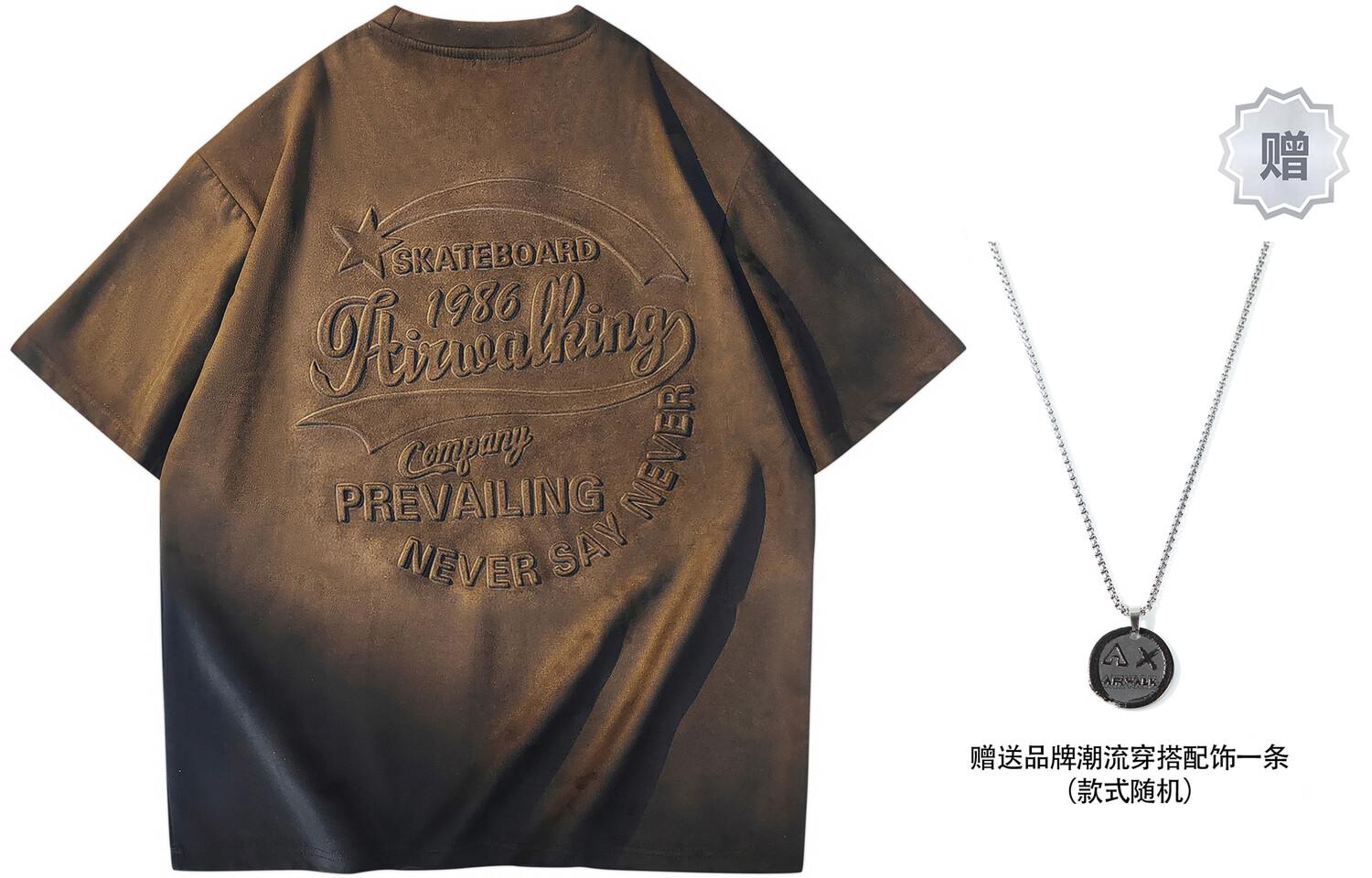 

Футболка унисекс Airwalk, Темно-серый (зеленая футболка + колье)