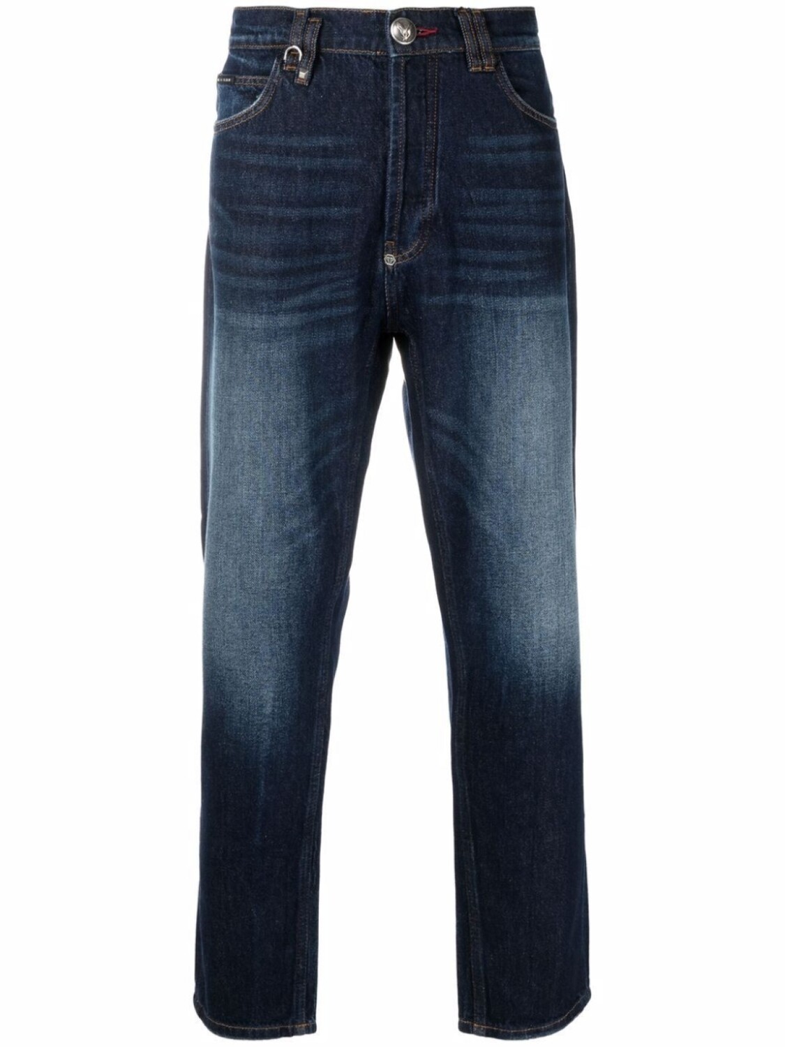 

Philipp Plein прямые джинсы Carrot Fit Iconic Plein, синий