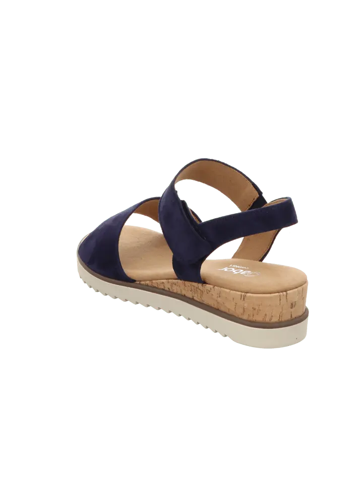 Сандалии на плоской подошве Gabor Comfort Sandaletten Bequem Abs Bis 40, цвет bluette kork — фото 3