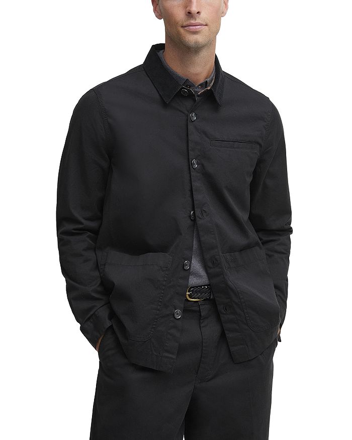 

Поплиновая рубашка Cole Tailored Fit Barbour, черный