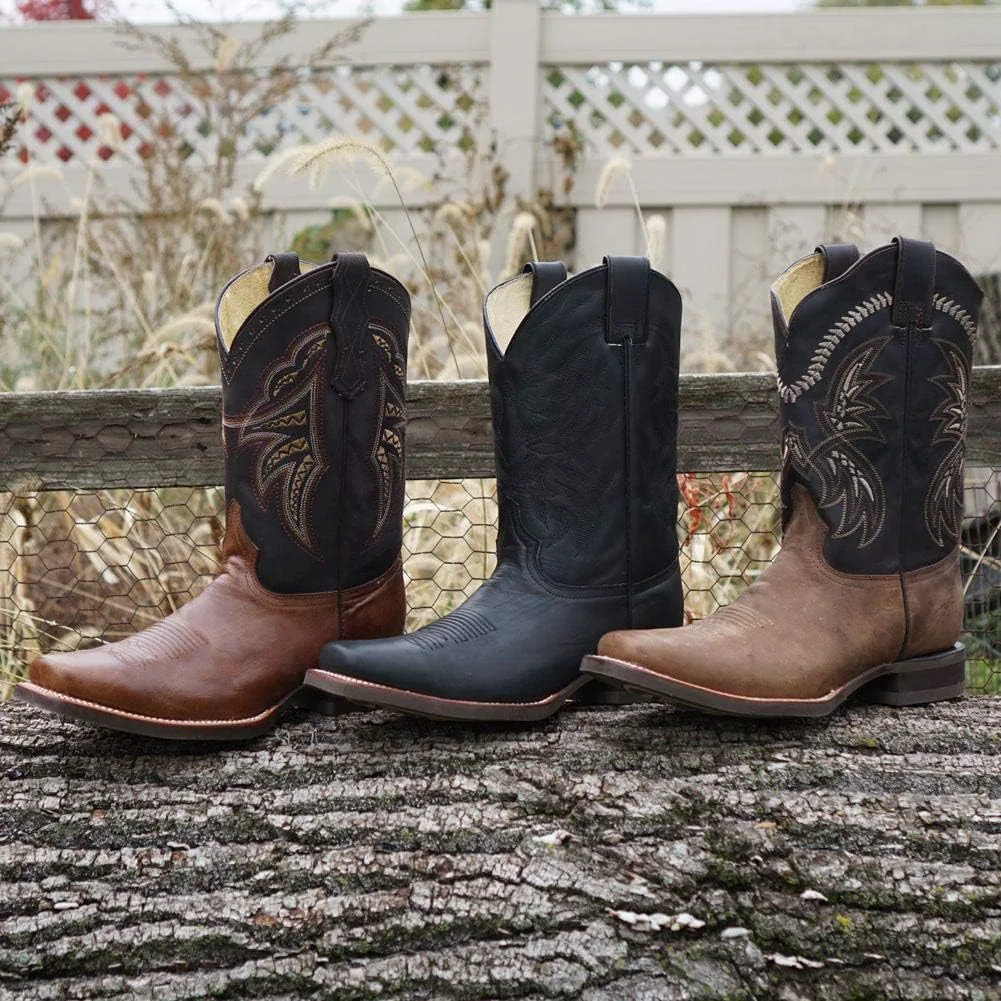 Мужские ковбойские сапоги Soto с квадратным носком H4002 Soto Boots — фото 2